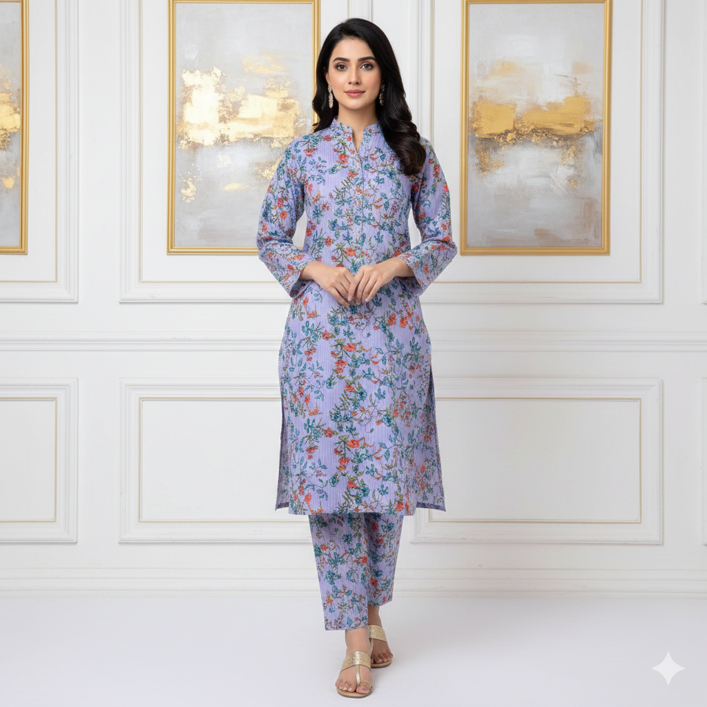 Ladies Winter Cotton Suit 02