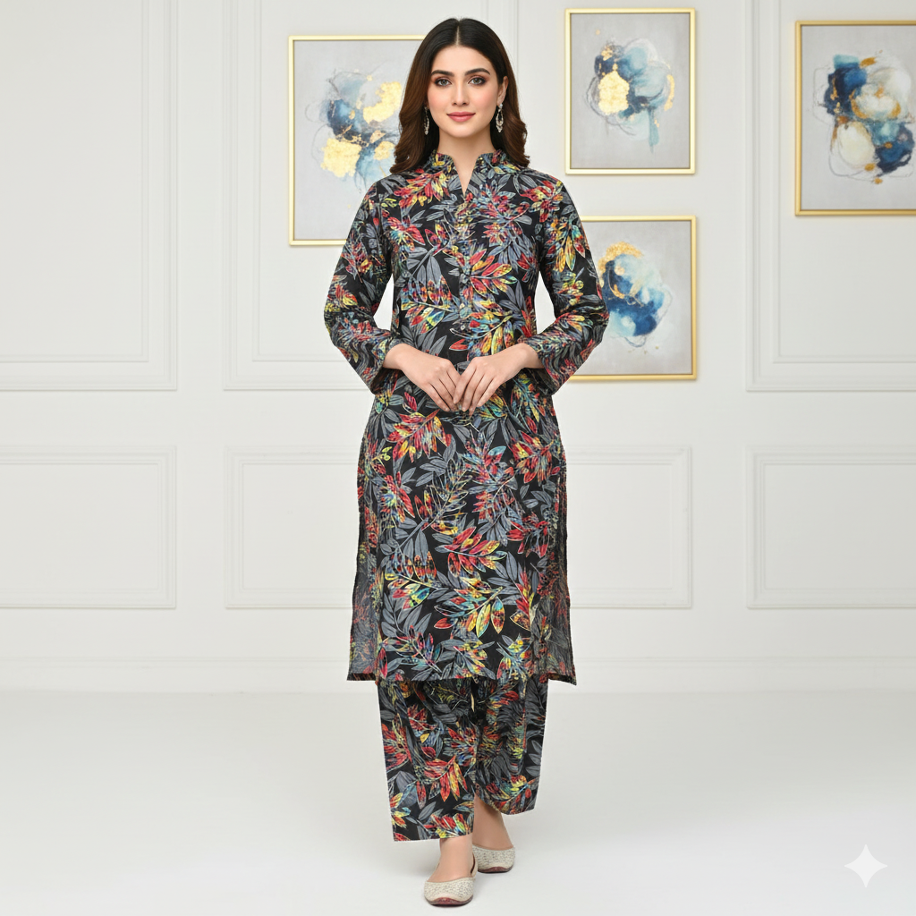 Ladies Winter Cotton Suit 40