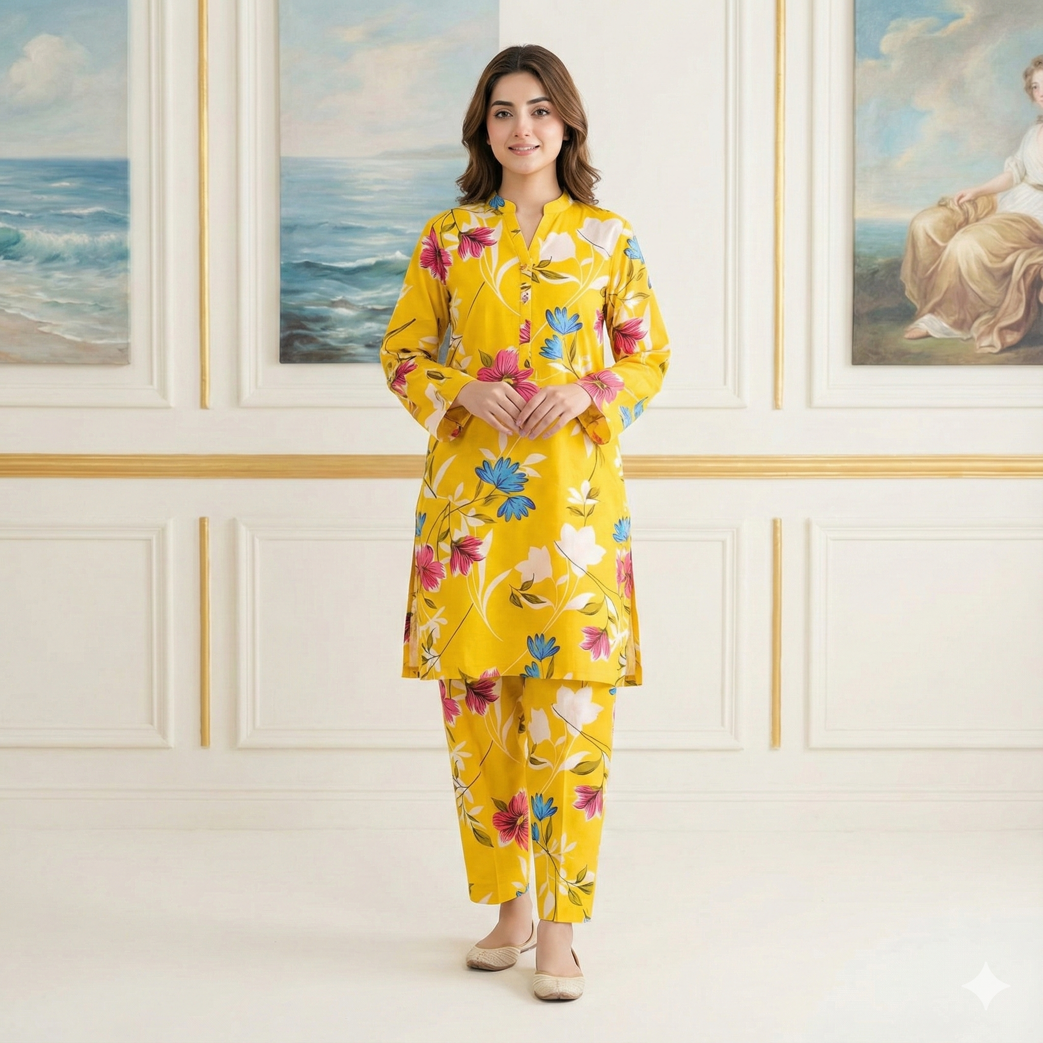 Ladies Winter Cotton Suit 47