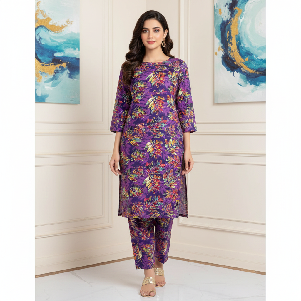 Ladies Winter Cotton Suit 06