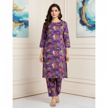 Ladies Winter Cotton Suit 06