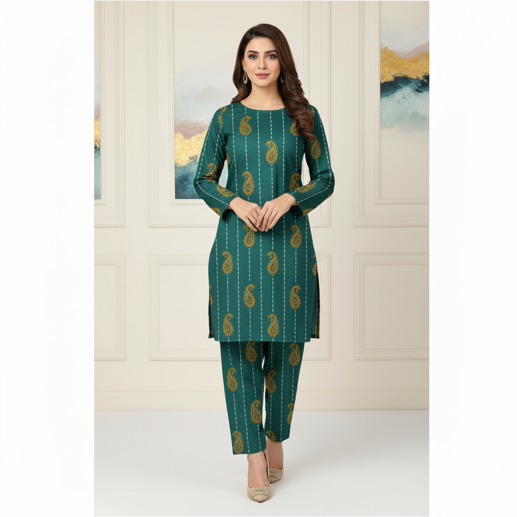 Ladies Winter Cotton Suit 08